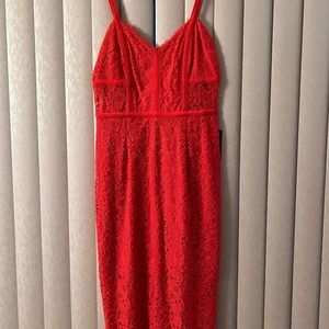 Coral cocktail dress